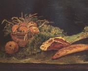 Vincent Van Gogh Still Life wtih Apples,Meat and a Roll (nn04) oil on canvas